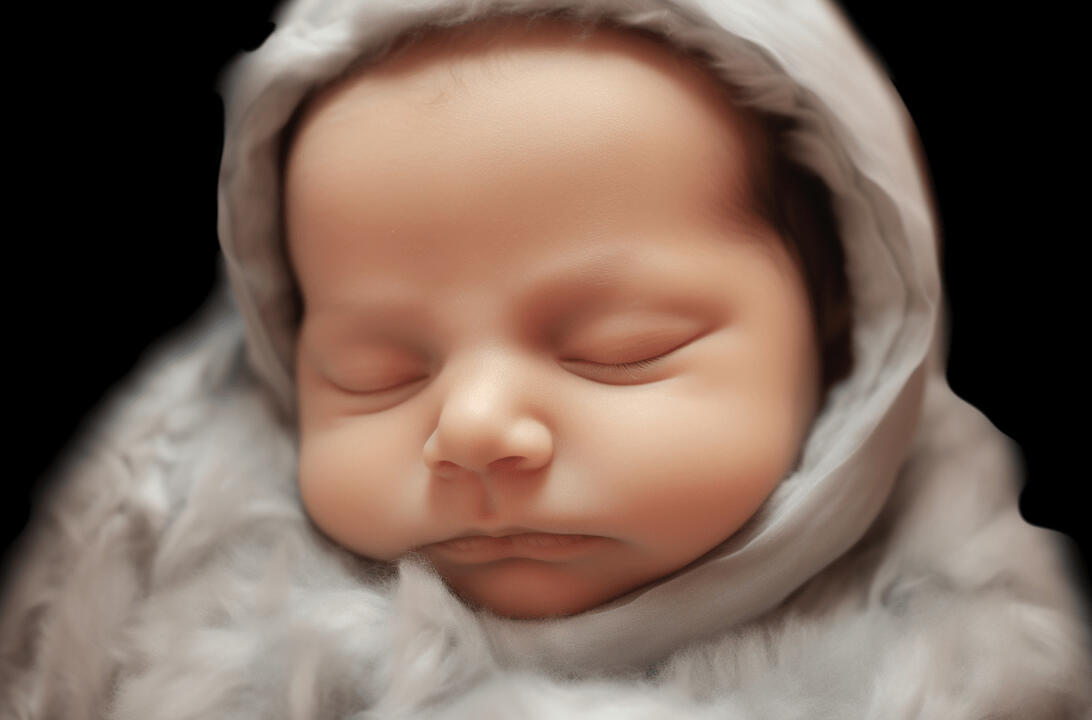 realistic baby photo